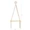 12" x 22" Hand Woven Macrame Wall Hanging with Wooden Shelf
